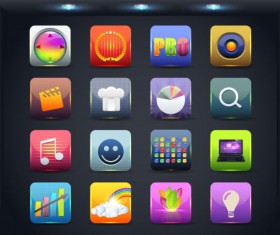 Creative Mobile application icon set 02