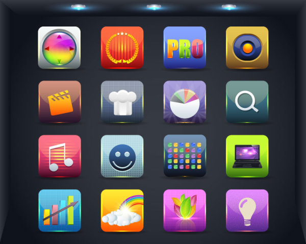 Creative Mobile application icon set 02
