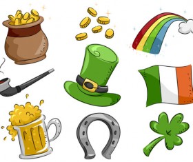 Different cartoon graphic mix vector material 02