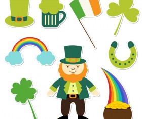 Different cartoon graphic mix vector material 03