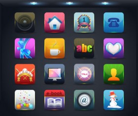Creative Mobile application icon set 03