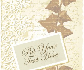 Retro style Postcard backgrounds vector 01