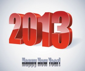 2013 year Font Design elements vector 03