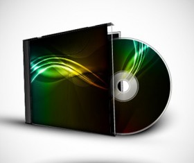 Abstract of CD Cover vector set 04