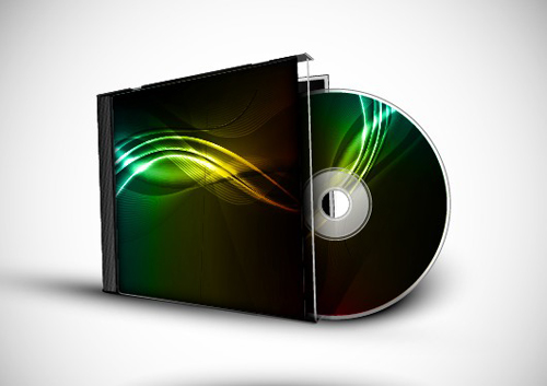 Abstract of CD Cover vector set 04