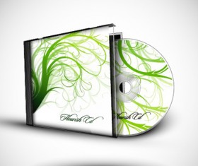 Abstract of CD Cover vector set 05