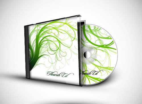 Abstract of CD Cover vector set 05
