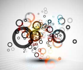Abstract circle backgrounds art design vector 02