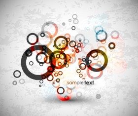 Abstract circle backgrounds art design vector 03