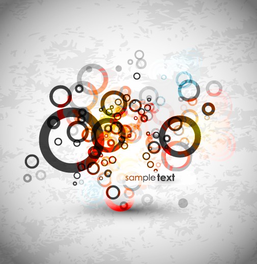 Abstract circle backgrounds art design vector 03
