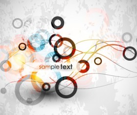 Abstract circle backgrounds art design vector 04