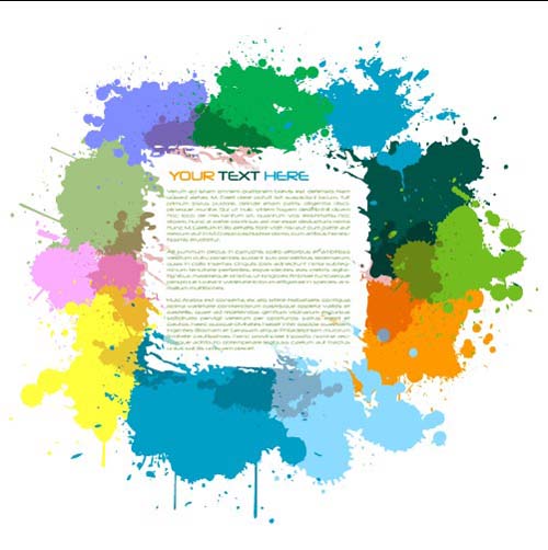 Different colors of rainbow backgrounds vector 05