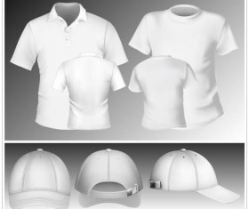 Different Apparel and T-shirt shirt mix vector 02