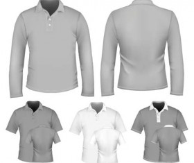 Different Apparel and T-shirt shirt mix vector 03