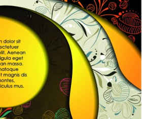 Set of Autumn multi layered background vector 01