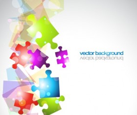Backgrounds with 3D shapes vector graphic 03