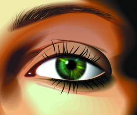 Beautiful Eyes Vector graphic 02