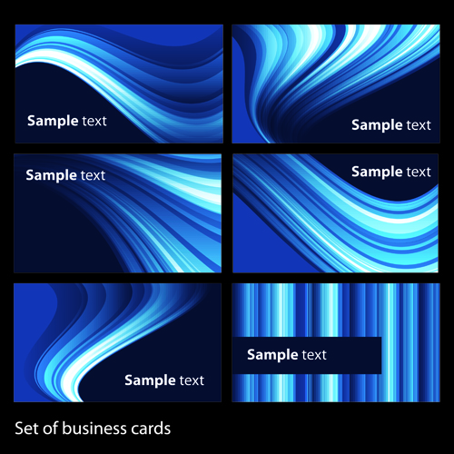 Abstract style Business Card Art vector 02