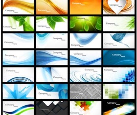 Set of Fashion Business cards design vector 01