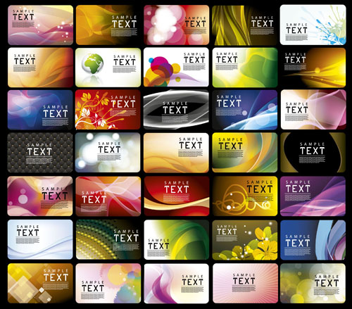Best Business Cards vector material Collection 04