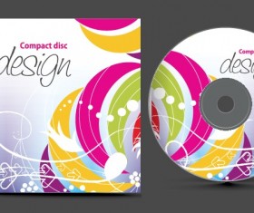 Abstract of CD Cover vector set 07