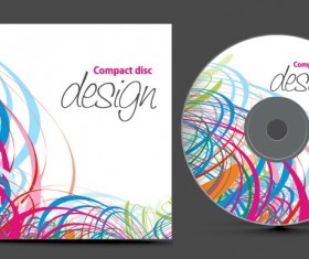 Abstract of CD Cover vector set 08