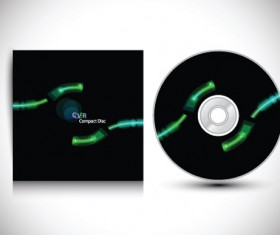 Set of Creative CD cover design vector graphics 05