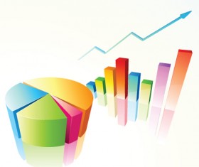 Set of Chart and infographics vector material 02