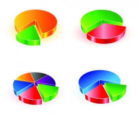 Set of Chart and infographics vector material 04