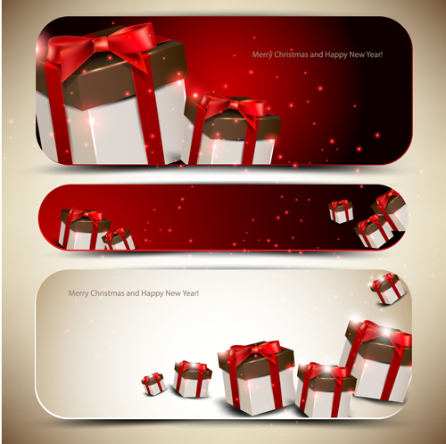 Christmas Gifts elements art vector graphic 01