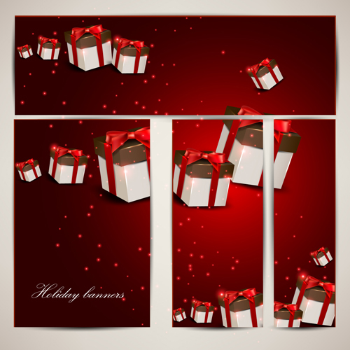 Christmas Gifts elements art vector graphic 03