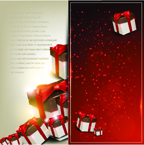 Christmas Gifts elements art vector graphic 04