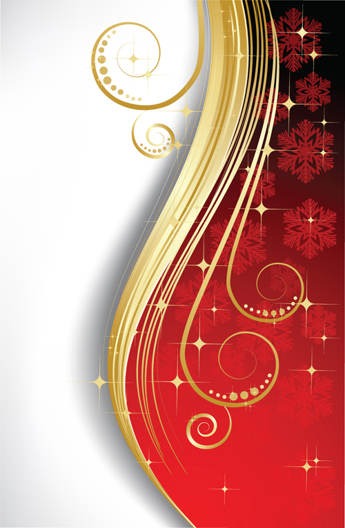 Exquisite Christmas backgrounds vector 01