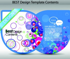 Set of Colorful Design Label vector graphics 01