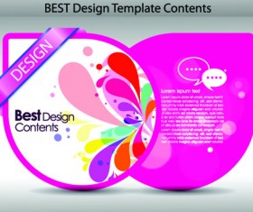Set of Colorful Design Label vector graphics 02