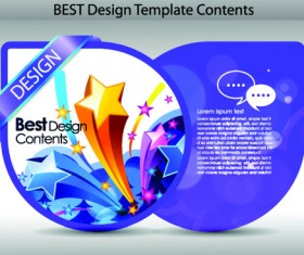 Set of Colorful Design Label vector graphics 04