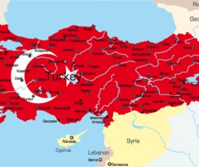Different Continents and countries Maps vector 07