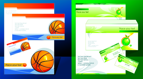 Corporate Identity Kit cover vector set 04
