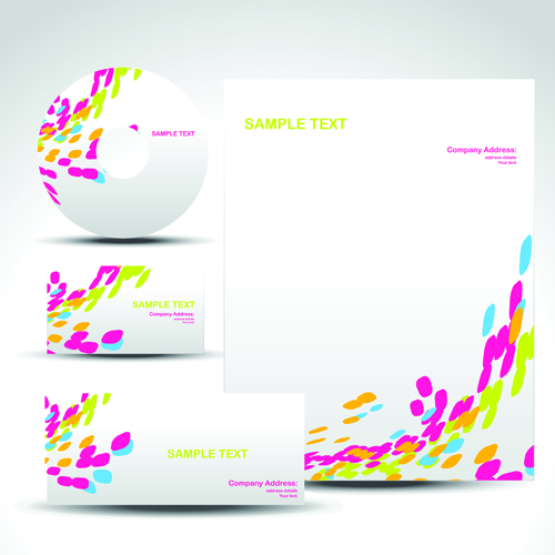 Corporate Identity Kit cover vector set 06