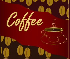 Classic of Cover Coffee elements vector 04