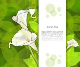 Creative Flowers and you text backgrounds vector 03