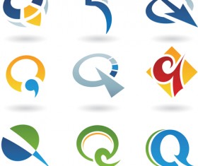 Different Creative Stylish Logo design vector 01