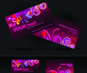Brilliant Business card design vector 01