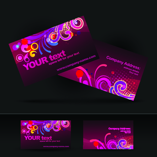 Brilliant Business card design vector 01
