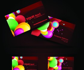Brilliant Business card design vector 03