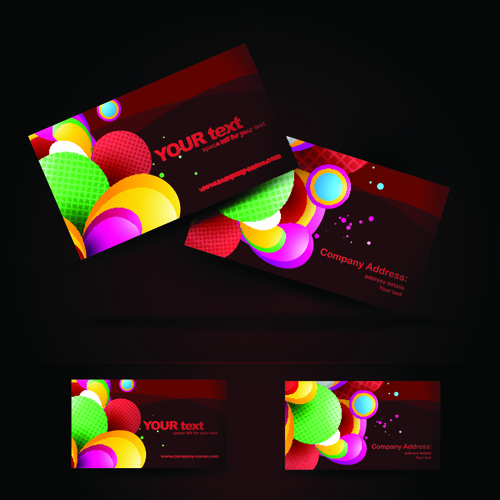 Brilliant Business card design vector 03