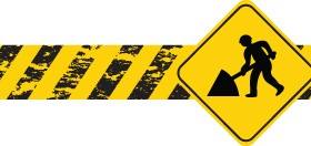 Different Danger Signs vector icons set 08