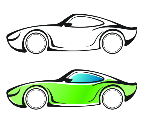Set of car Design elements vector graphic 05