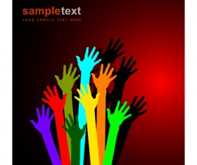 Set of concept background art design vector 04