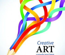 Set of concept background art design vector 05